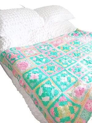 Crochet Blankets Hand Made Pastel Shades • £8