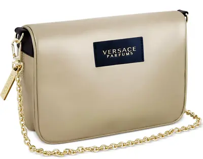 Versace Fragrance Gold Clutch Shoulder Crossbody Handbag Purse New With Dust Bag • $35.95