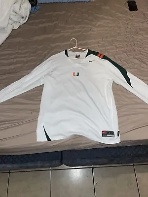 Vtg Nike Miami Hurricanes Authentic Team Issued Shockwave Jersey Adult Xxl • $25