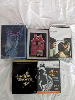 Criterion Collection Brazil Solaris Hoop Dreams + La Dolce Vita And Jackie... • $45