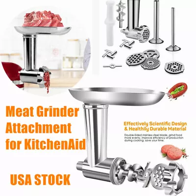 Metal Steel Food Meat Grinder Hamburg Sausage Attachment For Kitchen Aid Mixer • $49.99