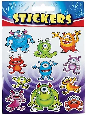 Monster Alien Sticker Sheets Pinata Toy Loot Party Bag Fillers Birthday Kids • $8.69