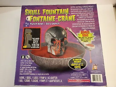 $74.77 • Buy Halloween Punch Bowl Skull Fountain 2008