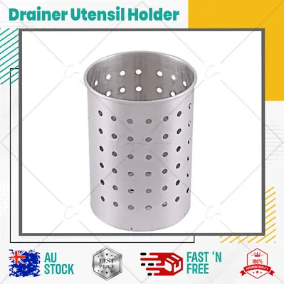 Stainless Steel Cutlery Stand Home Kitchen Rack Sink Tidy Drainer Utensil Holder • $6.22