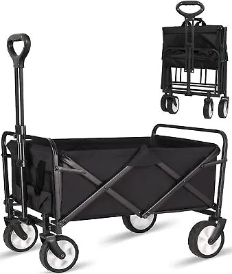 Collapsible Foldable Wagon Beach Cart Large Capacity Heavy Duty Folding Wagon  • $108.89