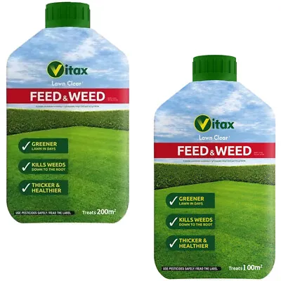 Vitax Green Up Liquid Lawn Feed Food & Weed Fertiliser Grass Care 100sqm  200sqm • £10.99