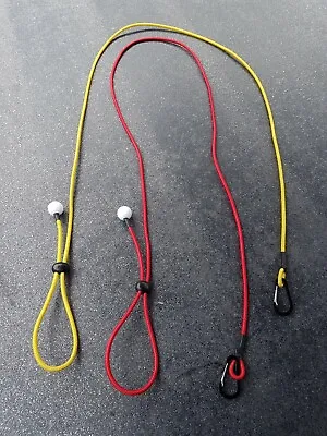 2x Kayak Paddle Leash Fishing Rod Holder Bungee Tie Rope Shock Cord Lanyard • £7.20