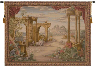 Medieval Tapestry Vue Antique No People Tapestry Wallhanging  NEW 60x80 In • $932