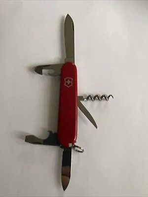 Victorinox SUPER TINKER Swiss Army Medium Pocket Knife No Case Red Scout Knife • $20