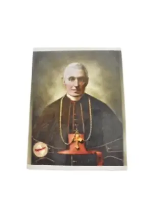 SAINT Giovanni Battista Scalabrini Saint Immage & Relic Reliquary Ex Indumenti • $30