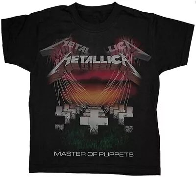 Official Metallica Master Of Puppets Toddler Child Black T Shirt Metallica Tee • £22.95