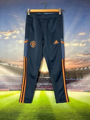 Manchester United Training Football Soccer Pants Adidas Young Size S (9-10YRS) • $33.99