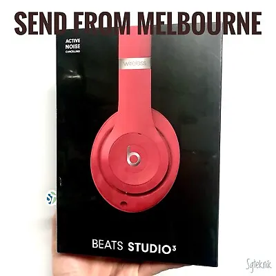 (NEW) GENUINE Beats Studio3 Wireless Over-Ear Headphones Studio 3 RED - AU STOCK • $280.68