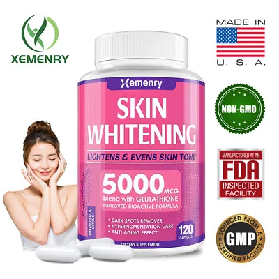 Skin Whitening Capsules - L-Glutathione - Whitening Antioxidant Anti-aging • $9.18