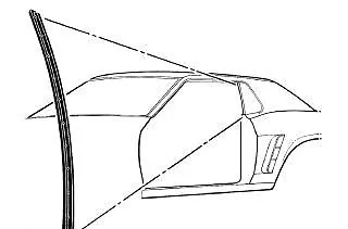 Mustang Quarter Window Vertical Weatherstrip Coupe & Convertible LH 1969 • $14.95