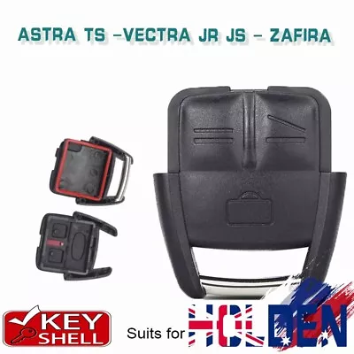 Remote Key Shell Case Fob 3 Button To Suit Holden Vectra JR JS Astra TS Zafira • $8.80