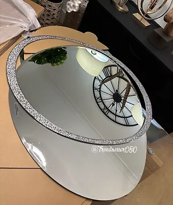 £99 • Buy Next XL Silver Harper Gem Diamanté Abstract Statement Wall Mirror Home Decor£225