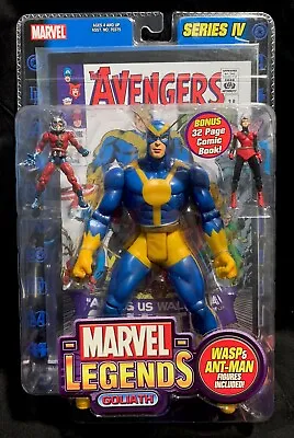 2004 Marvel Legends Series IV Goliath Action Figure W Ant-Man & Wasp • $44.95