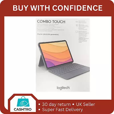 Logitech Combo Touch Keyboard Case For IPad Air 4th & 5th Gen - Oxford Grey - UK • £139.99