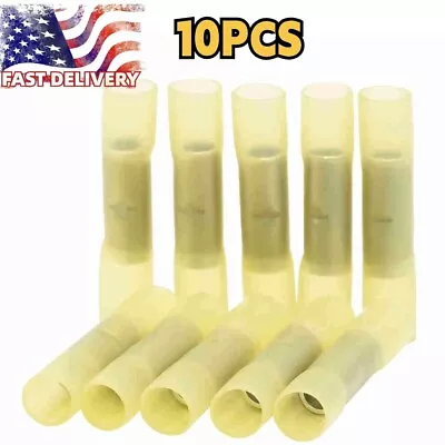 10PCS Marine 8AWG Electrical Crimp Splice Terminals Heat Shrink Butt Connectors • $7.78