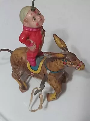 Alps Toy Company Wind Up Circus Donkey And Clown • $15