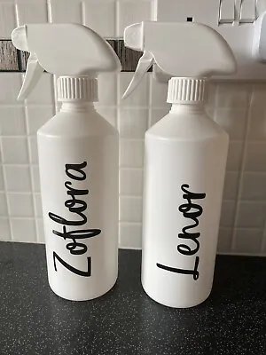 Brand New Mrs Hinch White Kitchen Spray Bottles Zoflora Black Vinyl • £8.99