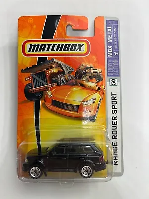 Matchbox #50 Range Rover Sport Black Satin Sawblade Wheels 2006 • $15.99