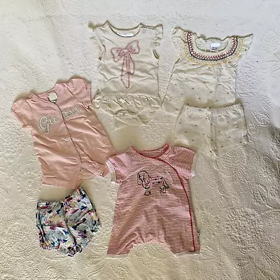 Fox Finch Guess Retro Milky Rompers Country Road Outfit Set Size 000 0-3 Months • $15