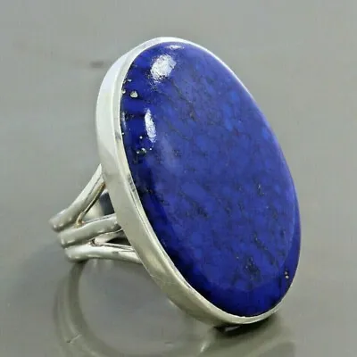Lapis Lazuli 925 Sterling Silver Handmade Ring New Year Jewelry All Size SE-193 • $15.86