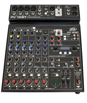 £339 • Buy Peavey Mixer PV10 BT (Bluetooth)