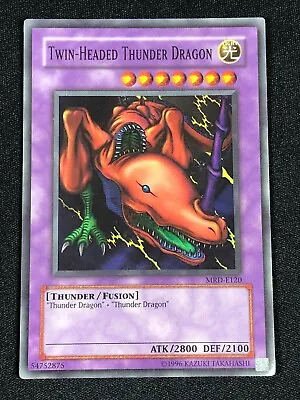 Yugioh Twin-headed Thunder Dragon Mrd-e120 Super (mp) • $6.99