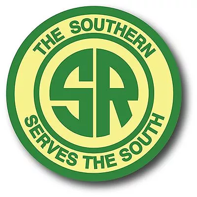 Southern Railroad Vintage Railway Car Window Decal Bumper Vinyl Sticker 3.5” Rnd • $3