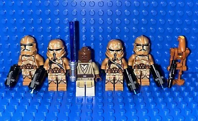 LEGO Star Wars Mace Windu Geonosis Clone Troopers & Battle Droid Commander Lot • $74.99