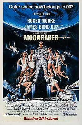 Moonraker Movie Poster (c)  : 11 X 17 Inches : Roger Moore James Bond 007 • $13.96