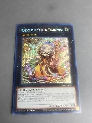 YuGiOh Madolche Queen Tiaramisu BLMR-EN076 1st Ed. Secret Rare Monstrous Revenge • $1.49