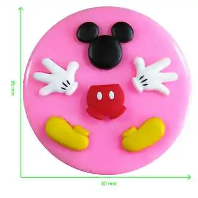 Disney Mickey Mouse (Head Body Hands & Feet) Silicone Mould By Fairie Blessings • £8