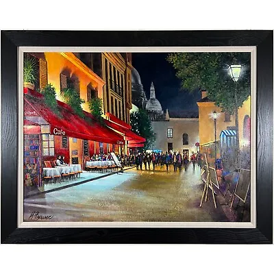  Montmarte Evening Art Walk  By Mark Braver A Original Oil Painting On Canvas • $5995