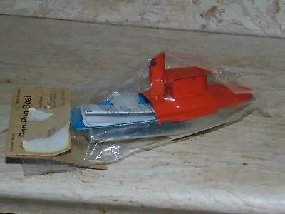 £14.85 • Buy Welby Retro Pop Pop Candle Steam Ship Collectable Tin Toy STEAM BOAT Orange Blue