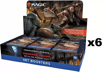 SEALED CASE! 6x Set Booster Box Commander Legends Battle Baldur's Gate CLB MTG • $479.99