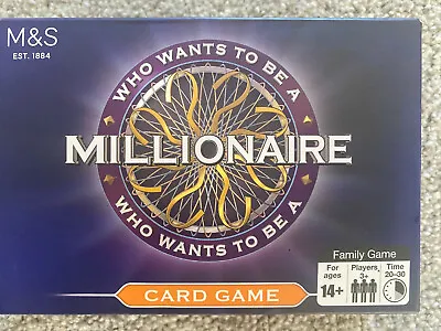 Who Wants To Be A Millionaire Card Game 14+ Marks And Spencers Complete • £2.50