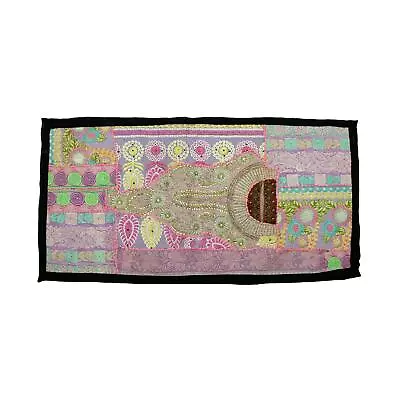 Vintage Embroidered Patchwork Home Decor Bohemian Tapestry Wall Hanging Au • $19.99