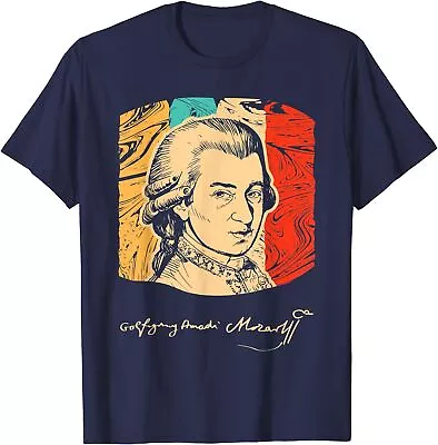 Wolfgang Amadeus Mozart Composer Musician Retro Unisex T-Shirt • $19.99