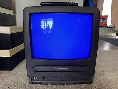 Phillips Magnavox TV VCR Combo With Remote 13” • $175