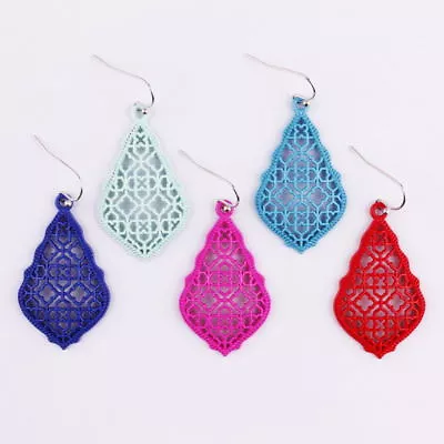 Classic Women Hollow Teardrop Metal Moroccan Drop Earrings Boutique Jewelry • $1.19