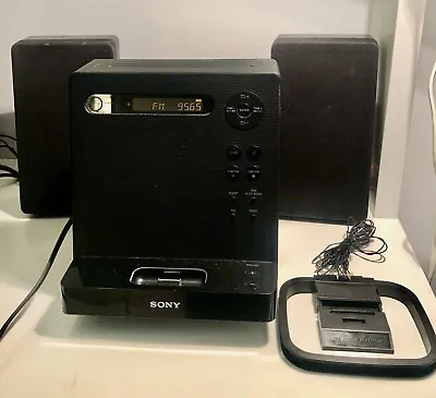 Sony Micro HiFi Component System CMT-LX40i IPod Dock DAB Radio CD Aux FM Iphone • £44.99