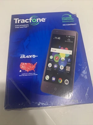 $19 • Buy 🔥 ZTE Blade T2 Lite - 16GB - Black TracFone Locked 4G Prepaid Smartphone With S