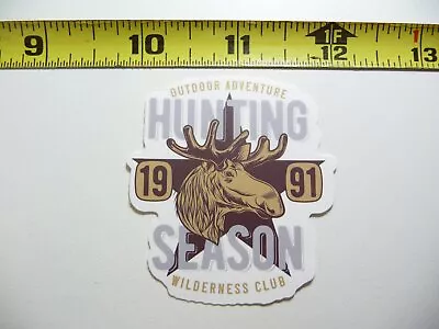 Hunting Season Moose Decal Sticker Hunt Hunter Hunting Wildlife • $2.64