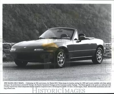 1995 Press Photo 1995 Mazda MX-5 Miata---Celebrating Its Fifth Anniversary • $19.99