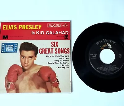 Elvis Presley Kid Galahad 45 7  Rca Victor Epa 4371 Ep Picture Sleeve Vinyl Vtg • $14.35