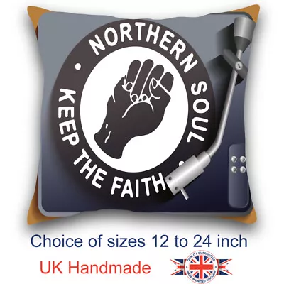 £12.99 • Buy Music Art Northen Soul Music Cushion Northen Soul Art Design Cushion Pillow 